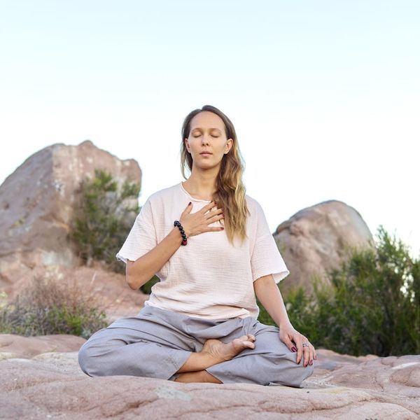 Serene environment for mindfulness practice and relaxation